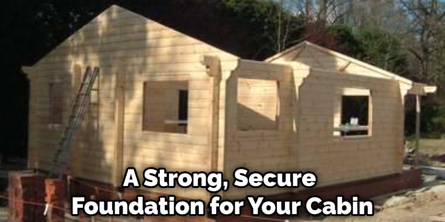 A Strong, Secure Foundation for Your Cabin