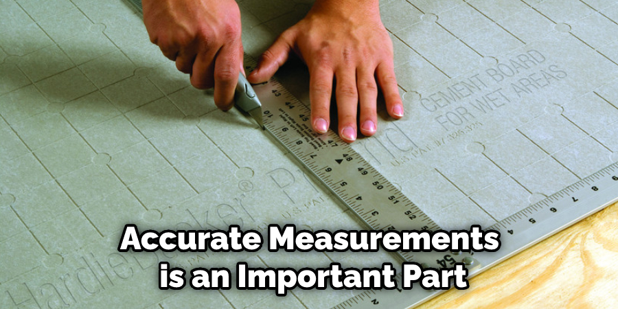 Accurate Measurements is an Important Part