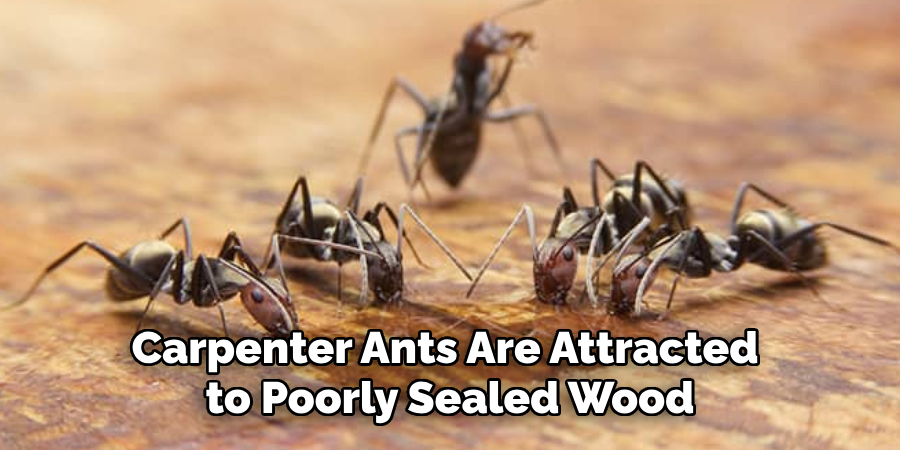 Carpenter Ants Are Attracted to Poorly Sealed Wood