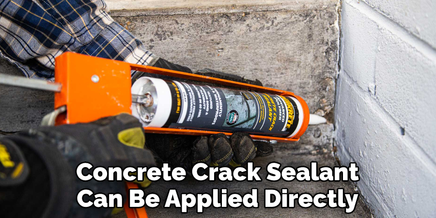 Concrete Crack Sealant Can Be Applied Directly