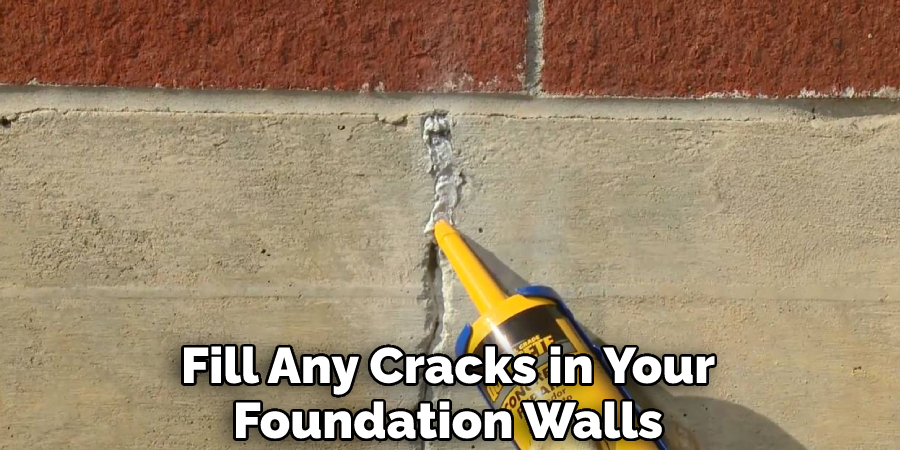 Fill Any Cracks in Your Foundation Walls