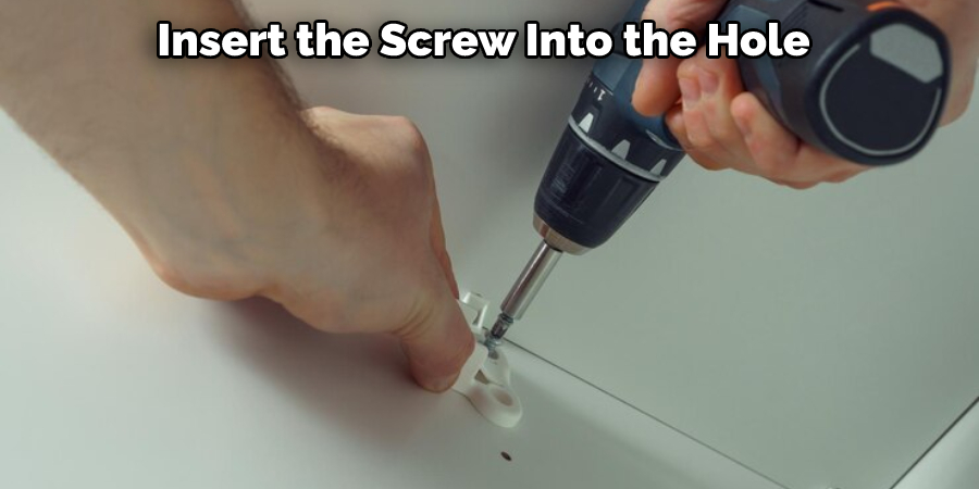 Insert the Screw Into the Hole