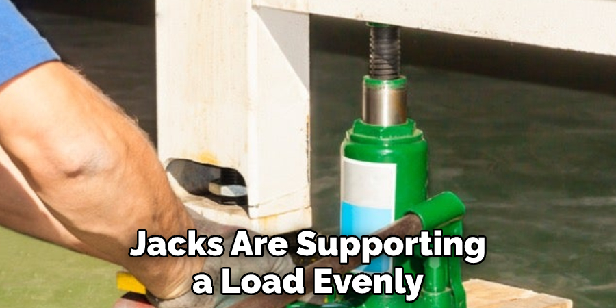 Jacks Are Supporting a Load Evenly