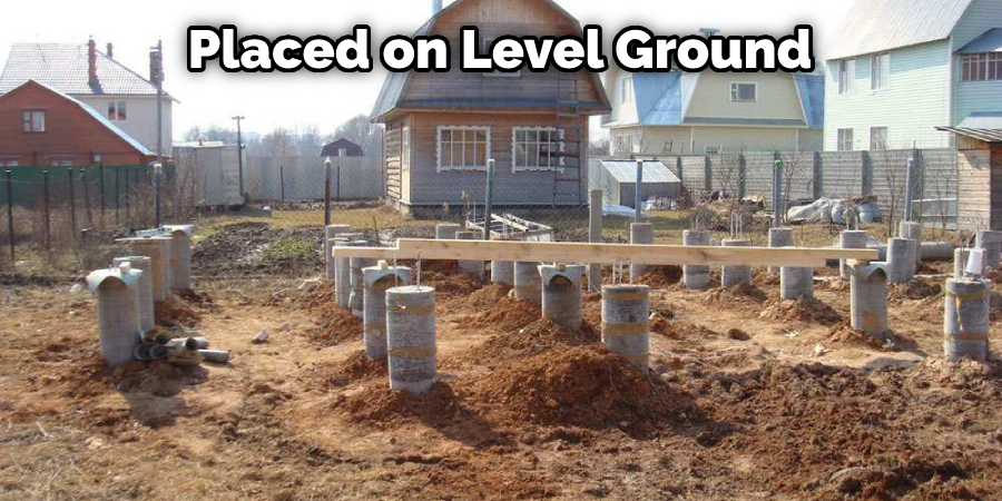 Placed on Level Ground