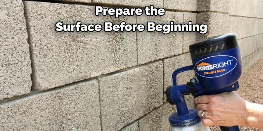 Prepare the Surface Before Beginning