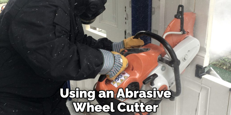 Using an Abrasive Wheel Cutter