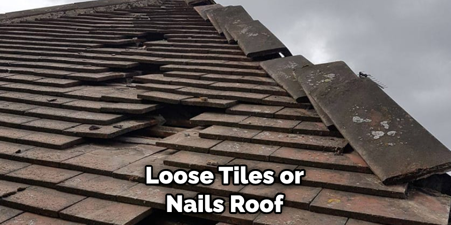 Loose Tiles or Nails Roof