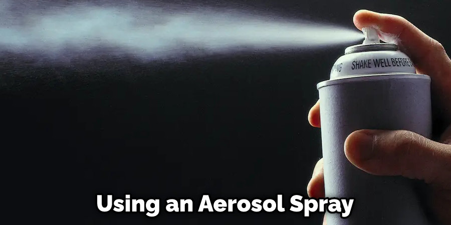 Using an Aerosol Spray