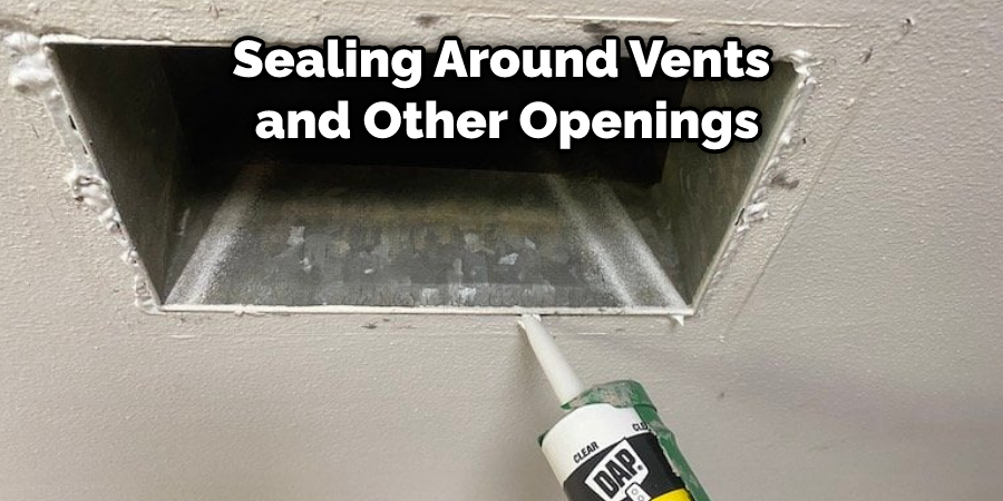 Sealing Around Vents and Other Openings