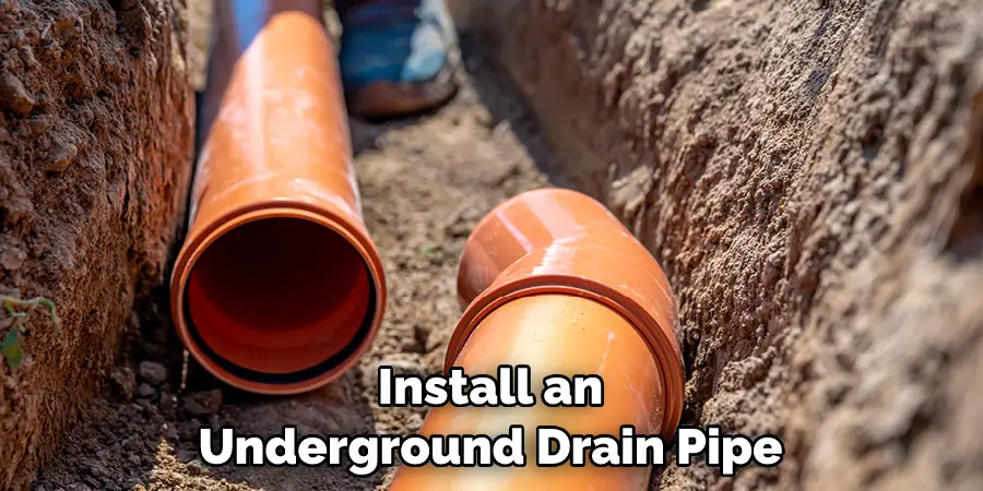 Install an Underground Drain Pipe