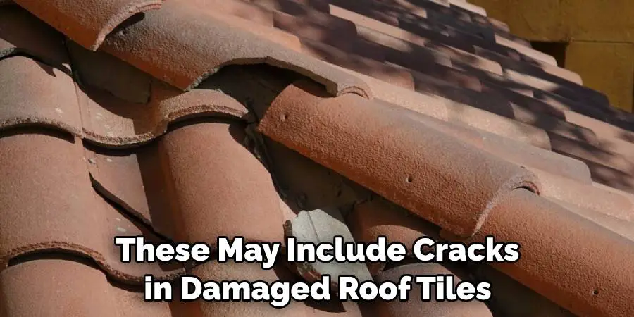 These May Include Cracks in Damaged Roof Tiles