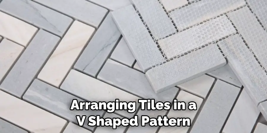 Arranging Tiles in a V Shaped Pattern