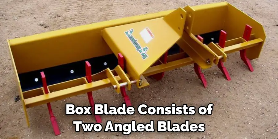 Box Blade Consists of Two Angled Blades