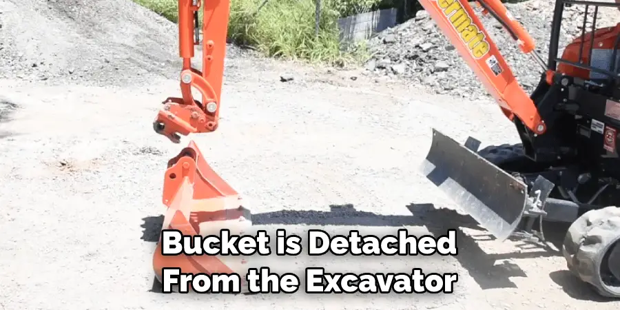 Bucket is Detached From the Excavator