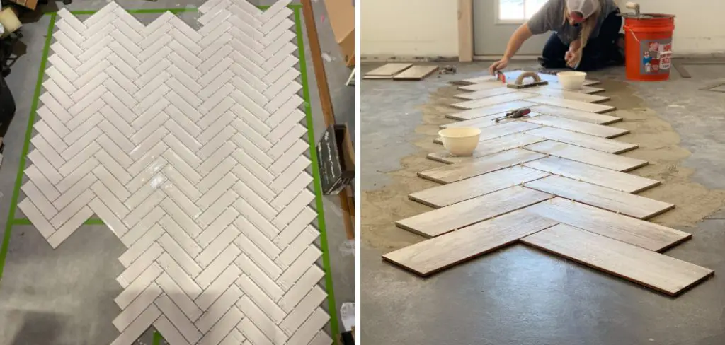 How to Lay Herringbone Tile Floor