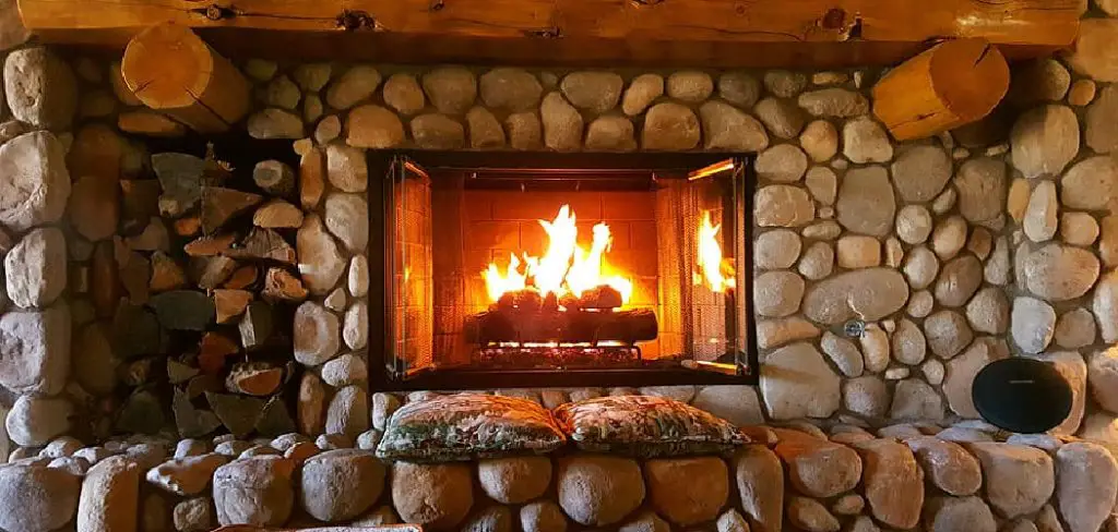 How to Put Stone Over Brick Fireplace