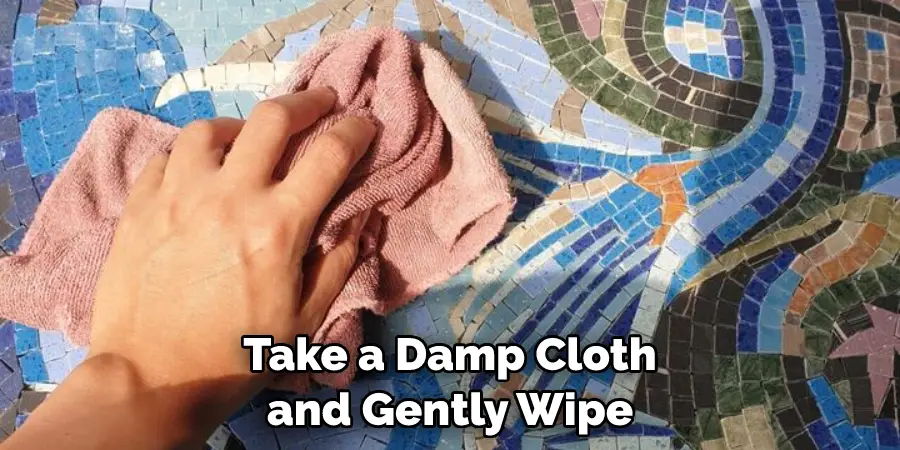 Take a Damp Cloth and Gently Wipe