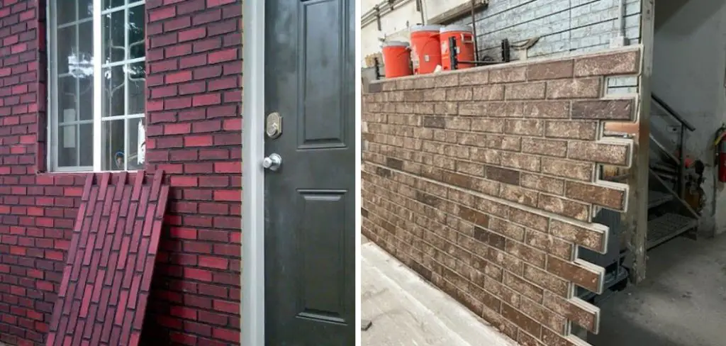 How to Install Exterior Faux Brick Panels