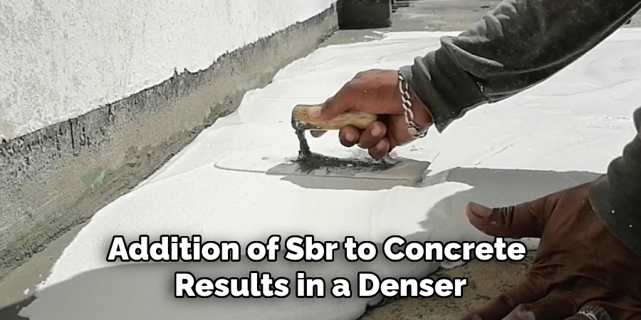 Addition of Sbr to Concrete Results in a Denser