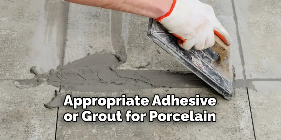 Appropriate Adhesive or Grout for Porcelain