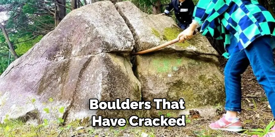 Boulders That Have Cracked