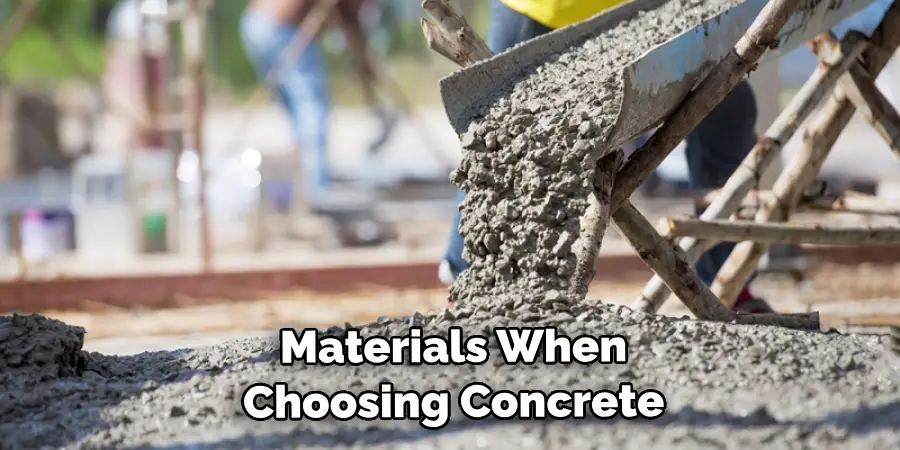 High-quality Materials When Choosing Concrete