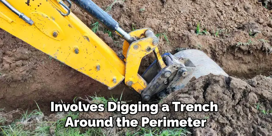 Involves Digging a Trench Around the Perimeter