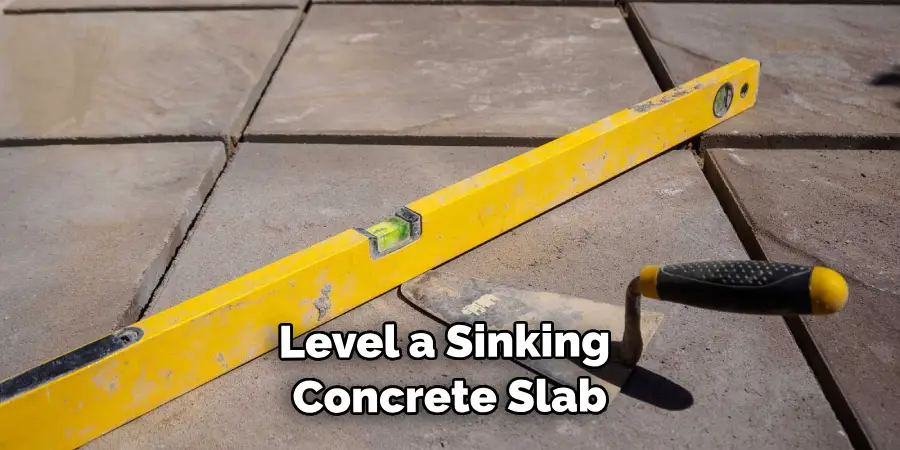 Level a Sinking Concrete Slab