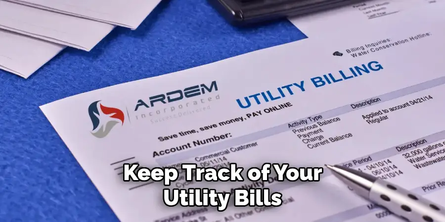  Keep Track of Your Utility Bills