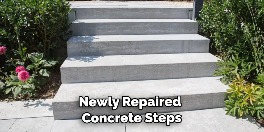 Newly Repaired Concrete Steps