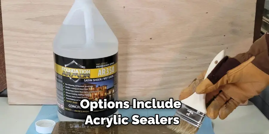 Options Include Acrylic Sealers