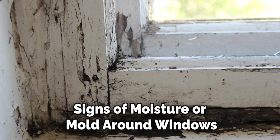 Signs of Moisture or Mold Around Windows