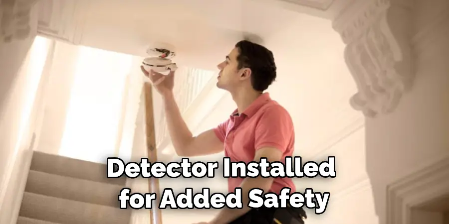 Smoke Detector Installed for Added Safety