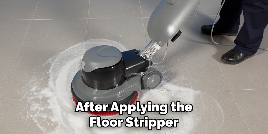 After Applying the Floor Stripper
