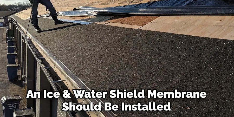 An Ice & Water Shield Membrane Should Be Installed