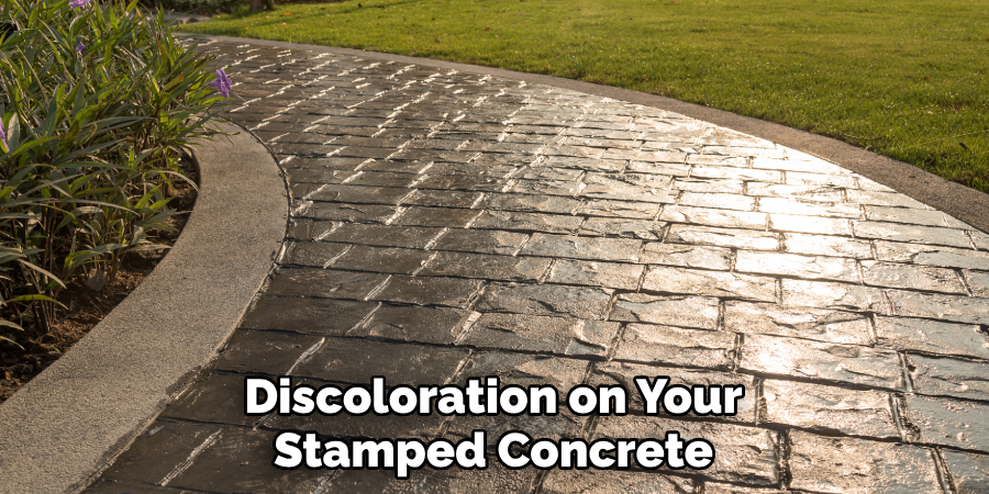 Discoloration on Your Stamped Concrete