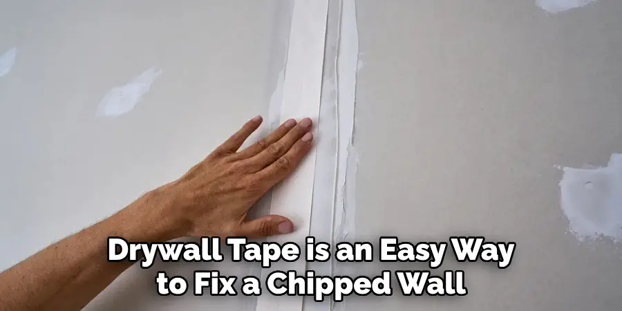 Drywall Tape is an Easy Way to Fix a Chipped Wall