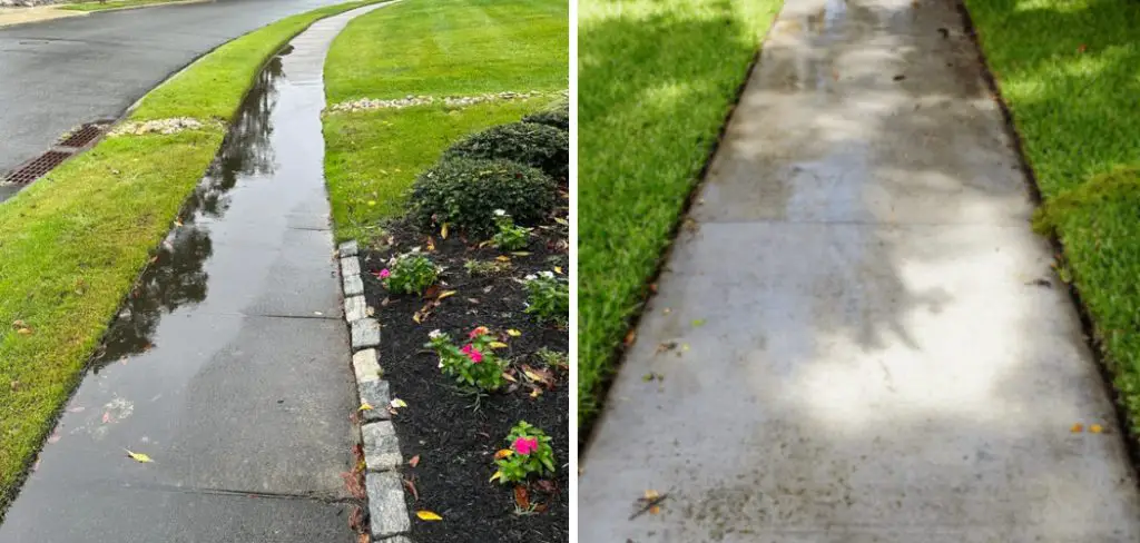 How to Fix Sidewalk Flooding