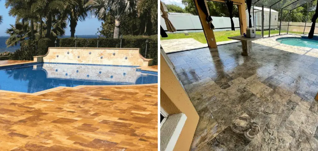 How to Fix Slippery Travertine Pool Deck