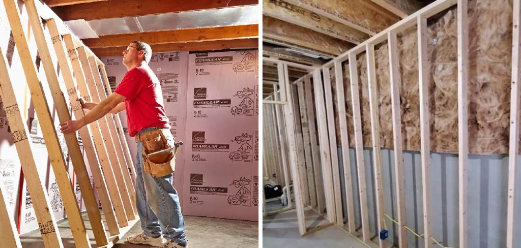 How to Frame a Wall on Concrete Basement