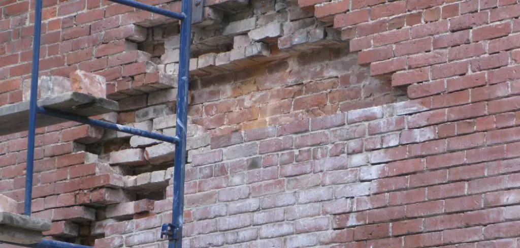 How to Fix Brick Veneer Wall