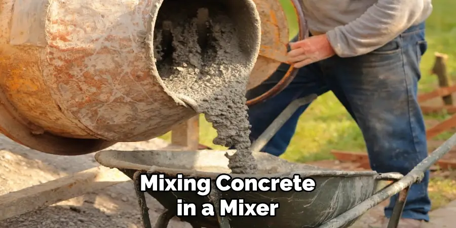 Mixing Concrete in a Mixer