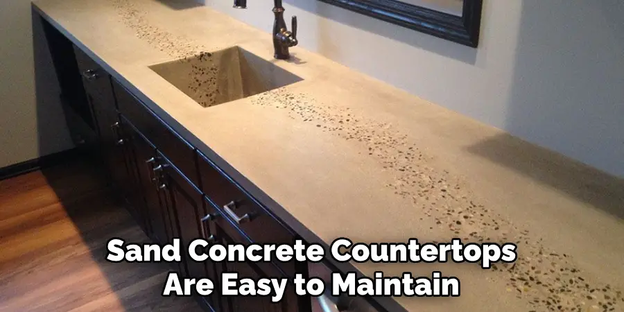 Sand Concrete Countertops Are Easy to Maintain