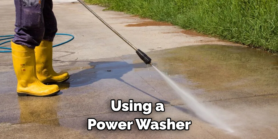 Using a Power Washer