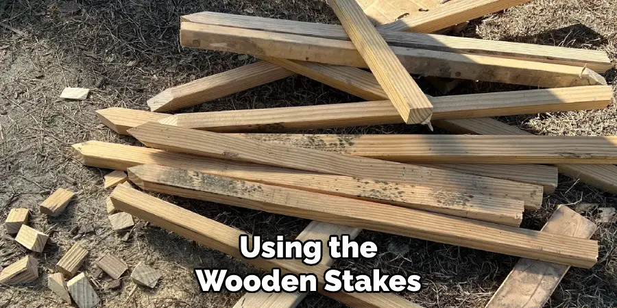 Using the Wooden Stakes