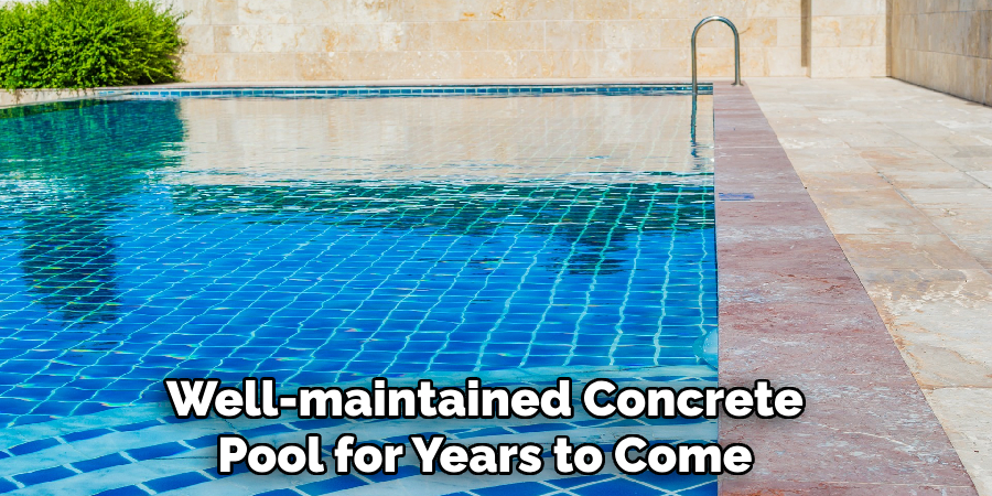 Well-maintained Concrete Pool for Years to Come