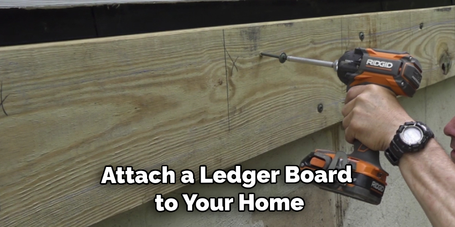 Attach a Ledger Board to Your Home