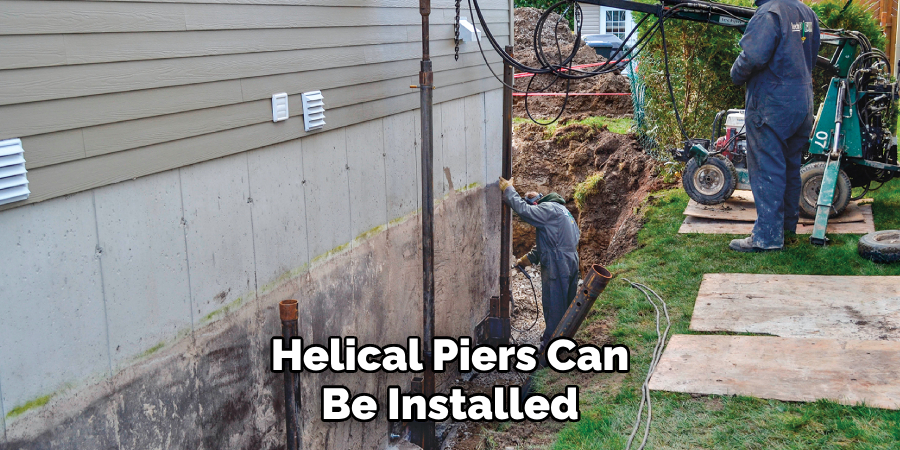 Helical Piers Can Be Installed