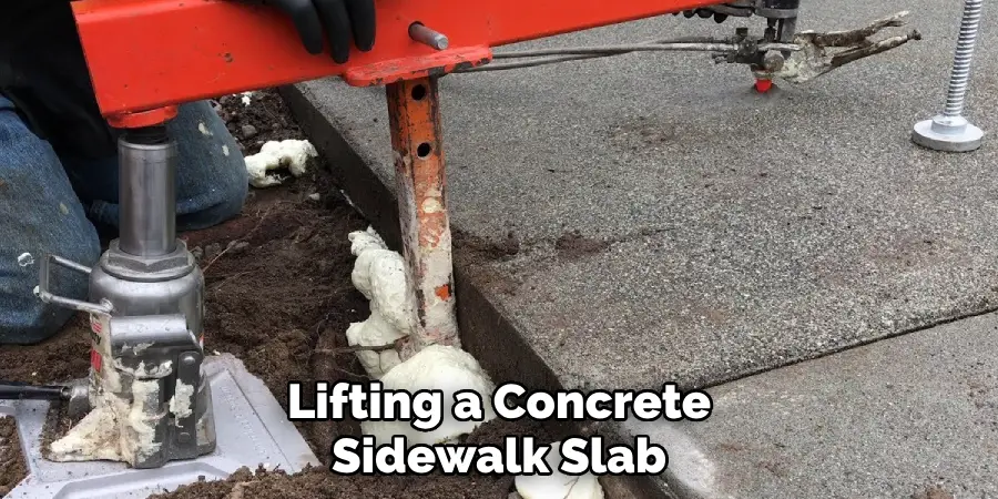 Lifting a Concrete Sidewalk Slab