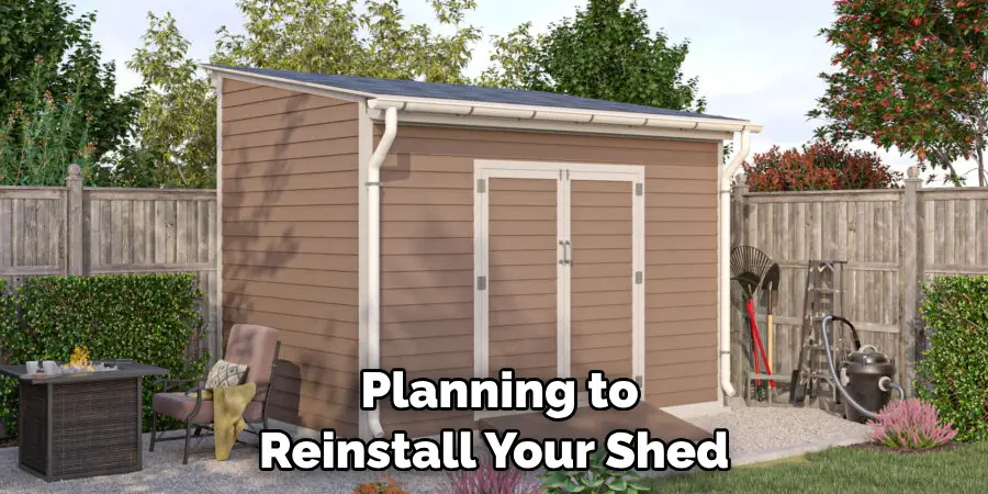 Planning to Reinstall Your Shed